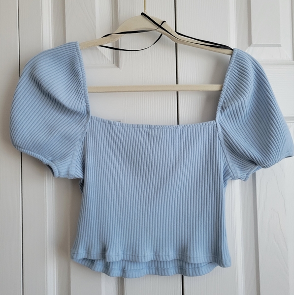 H&M squareneck blue top - Picture 5 of 5